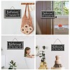 Natural Wood Bathroom Hanging Wall Decorations HJEW-WH0015-109-7