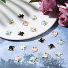 80Pcs 4 Colors Zinc Alloy Enamel Charms PALLOY-CJ0001-151-5