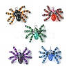 10Pcs 5 Colors Glass Seed Pendants GLAA-CJ0002-30-8