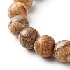 Natural Mixed Stone Round Beads Stretch Bracelets BJEW-JB06637-7