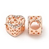 Rack Plating Alloy Rhinestone European Beads PALLOY-P289-47RG-1