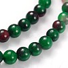 Natural White Jade Dyed Beads Strands JB4mm-M-2