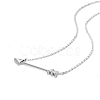 TINYSAND Chic 925 Sterling Silver Arrows Pendant Necklaces TS-N019-S-18-2