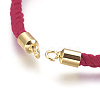 Cotton Cord Bracelet Making KK-F758-03G-3