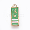 Chinese Style Alloy Enamel Pendants ENAM-O035-12G-B-1