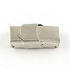 Smooth Surface 201 Stainless Steel Watch Band Clasps X-STAS-R063-64-1