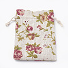 Polycotton(Polyester Cotton) Packing Pouches Drawstring Bags ABAG-T006-A10-2