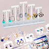 5 T-Bar Transparent Acrylic Earring Display Stand EDIS-WH0016-023-6