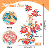 Phoenix on the Peony Polyester Embroidery Appliques PATC-WH0008-09-2