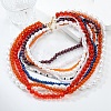 Bohemian Glass Beaded Multi Layered Necklaces for Women NJEW-K384-02B-1