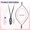 Adjustable Braided Nylon Cord Macrame Pouch Necklace Making AJEW-SW00015-02-2