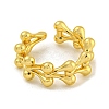 Brass Cuff Rings for Women RJEW-E294-05G-01-2