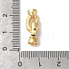 Brass Micro Pave Clear Cubic Zirconia Fold Over Clasps KK-H483-01G-3