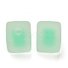 Frosted Acrylic European Beads OACR-G012-14B-2