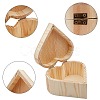 Unfinished Pine Wood Jewelry Box CON-WH0072-14-4