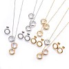 304 Stainless Steel Stud Earrings & Pendant Necklaces Jewelry Sets SJEW-L136-10-1