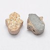 Hamsa Hand Druzy Crystal Beads G-F535-46D-3