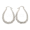 Brass Hoop Earrings EJEW-A102-03P-1