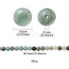 Natural Flower Amazonite Beads Strands G-YW0001-24-3