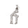 Mother's Day 304 Stainless Steel Pendants STAS-U002-10P-1