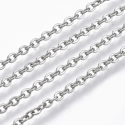 Tarnish Resistant 304 Stainless Steel Cable Chains CHS-S006-JN944-2-1