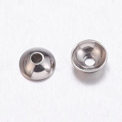 Tarnish Resistant 304 Stainless Steel Bead Caps STAS-E139-C-03-1