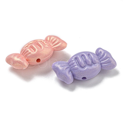 Opaque Acrylic Beads OACR-E041-05-1