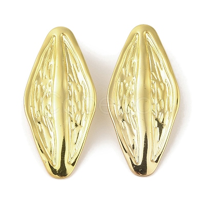 Leaf Brass Stud Earrings for Women EJEW-Q389-04G-1