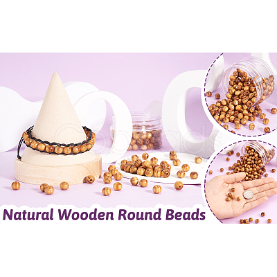 Natural Wood Beads WOOD-TA0001-01-LF-1