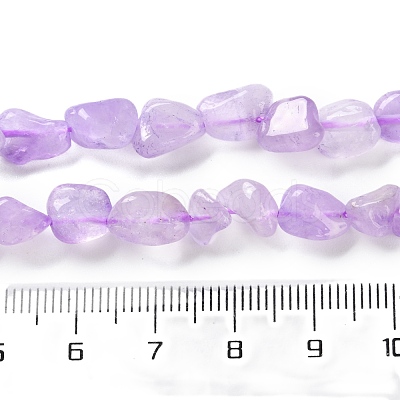 Natural Amethyst(Dyed & Heated) Beads Strands G-P497-01C-44-1