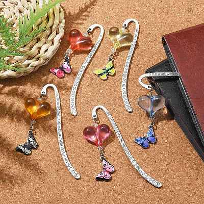 Alloy Hook Bookmarks AJEW-JK00252-1