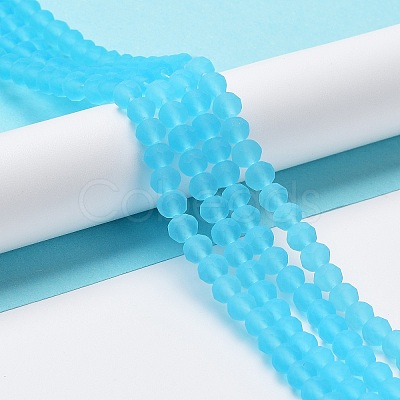 Transparent Glass Beads Strands EGLA-A034-T8mm-MD08-1