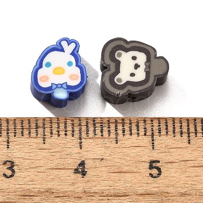 Handmade Polymer Clay Beads CLAY-R006-09-1