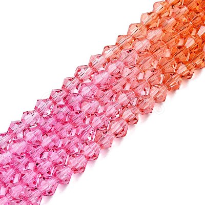 Baking Painted Glass Bead Strands DGLA-A039-T6mm-A04-1