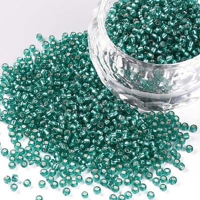 11/0 Grade A Transparent Glass Seed Beads X-SEED-Q007-F50-1