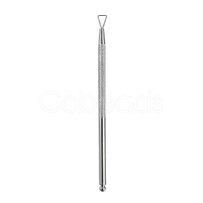 Double Head Stainless Steel Cuticle Pusher MRMJ-F001-45-1