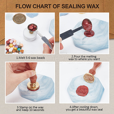 Wax Seal Stamp Set AJEW-WH0208-836-1