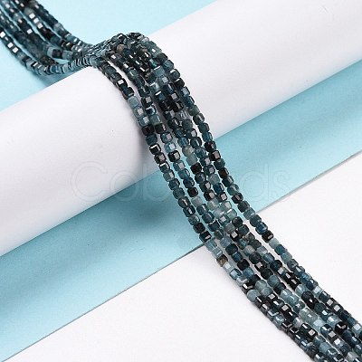 Natural Blue Tourmaline Beads Strands G-C009-B10-1