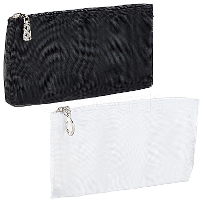 WADORN 2Pcs 2 Colors Cloth Zipper Bag FIND-WR0005-46-1