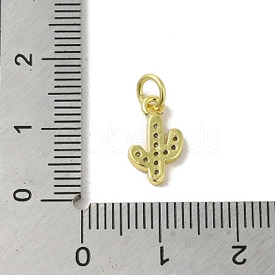 Real 18K Gold Plated Brass Pave Cubic Zirconia Pendants KK-M283-05A-G-1