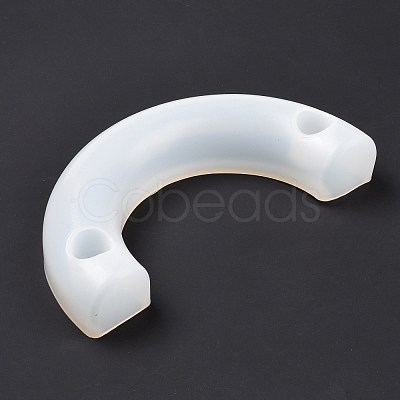 DIY Curved Line C Shape Candlestick Silicone Molds DIY-E040-02-1