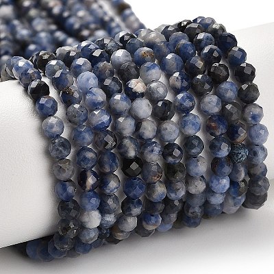 Natural Sodalite Beads Strands G-B107-A03-05-1