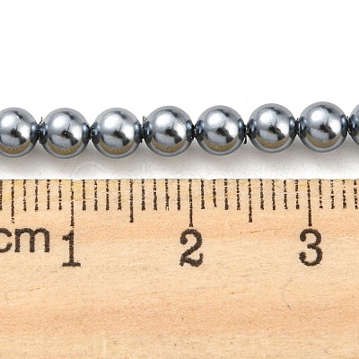 Electroplated Shell Pearl Beads Strands SHEL-F008-03A-11-1