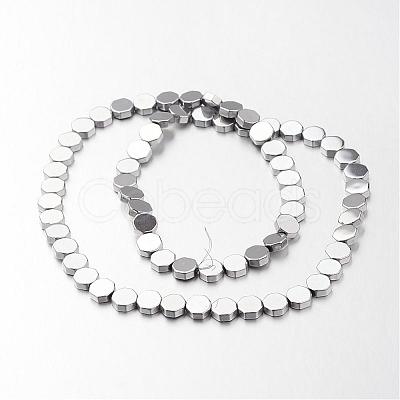 Electroplate Non-magnetic Synthetic Hematite Bead Strands G-F300-59-01-1