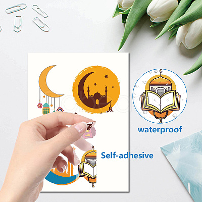 8 Sheets 8 Styles PVC Waterproof Wall Stickers DIY-WH0345-206-1