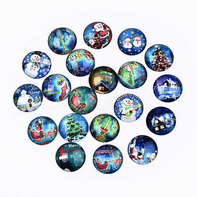 Glass Cabochons GGLA-S036-18A-1