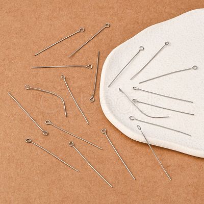 Tarnish Resistant 304 Stainless Steel Eye Pin STAS-E013-0.6x40mm-1