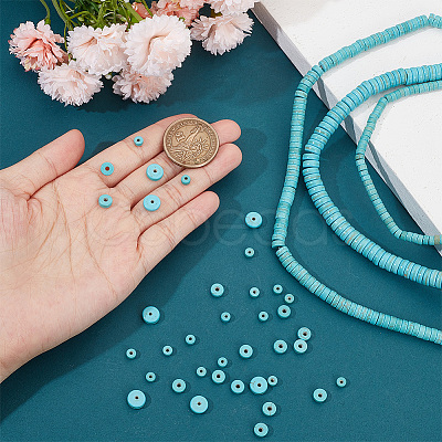 HOBBIESAY 3 Strands 3 Styles Synthetic Turquoise Dyed Beads Strands G-HY0001-49-1