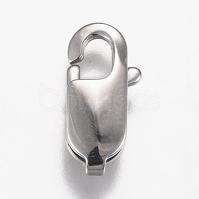 Tarnish Resistant 316 Surgical Stainless Steel Lobster Claw Clasps STAS-Z013-02C-1