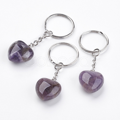 Natural Amethyst Keychain KEYC-F019-02C-1